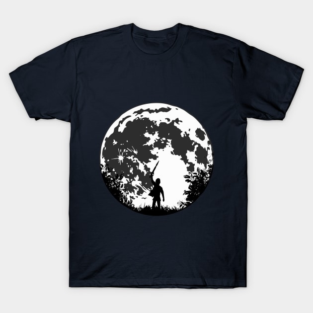 Wander in Moon (silhouette) T-Shirt by Taki93